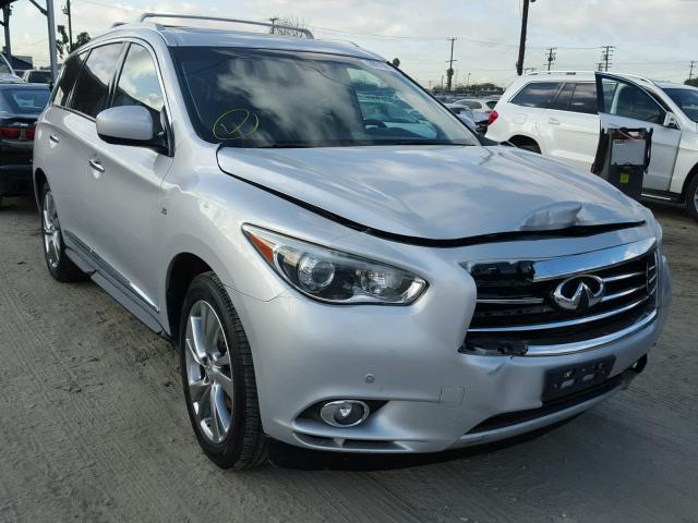 5N1AL0MNXEC528082 - 2014 INFINITI QX60 SILVER photo 1