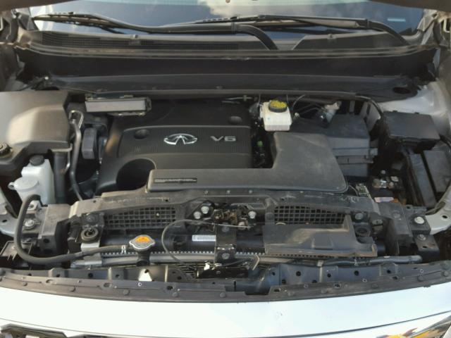 5N1AL0MNXEC528082 - 2014 INFINITI QX60 SILVER photo 7