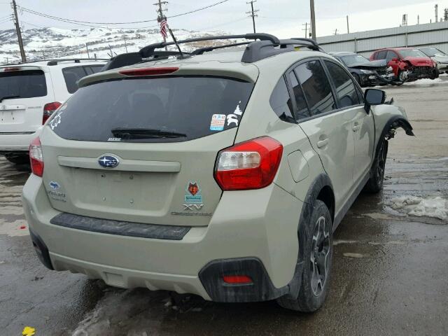 JF2GPASC6FH215613 - 2015 SUBARU XV CROSSTR CREAM photo 4