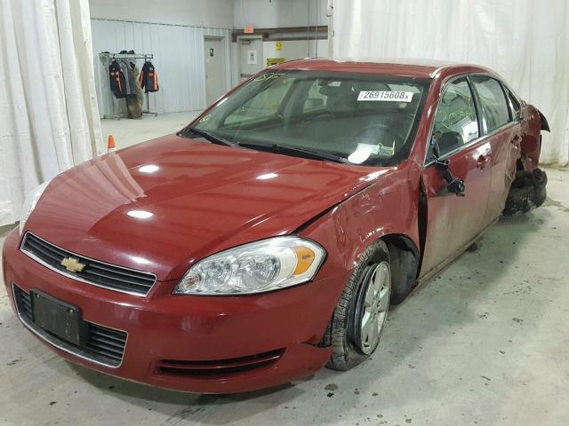 2G1WT58K789144742 - 2008 CHEVROLET IMPALA LT RED photo 2