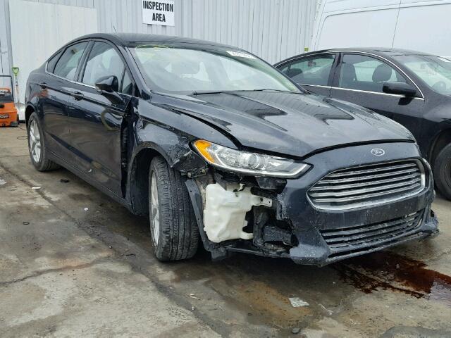 3FA6P0H7XER205605 - 2014 FORD FUSION SE BLACK photo 1