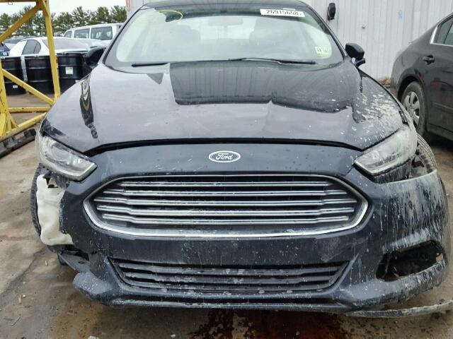 3FA6P0H7XER205605 - 2014 FORD FUSION SE BLACK photo 9