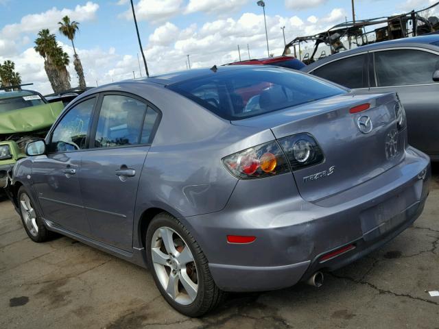 JM1BK323441188422 - 2004 MAZDA 3 S GRAY photo 3