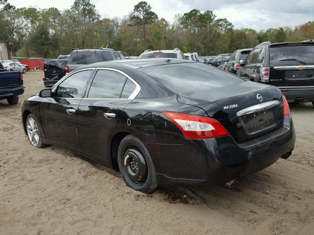 1N4AA51E49C845993 - 2009 NISSAN MAXIMA S BLACK photo 3