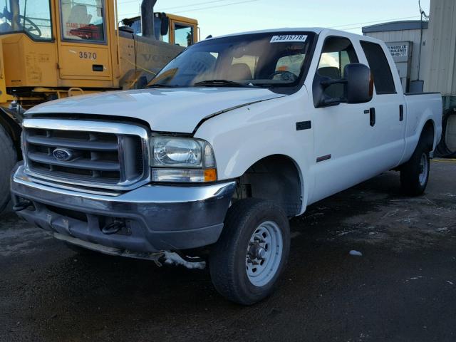 1FTNW20P54ED74268 - 2004 FORD F250 SUPER WHITE photo 2