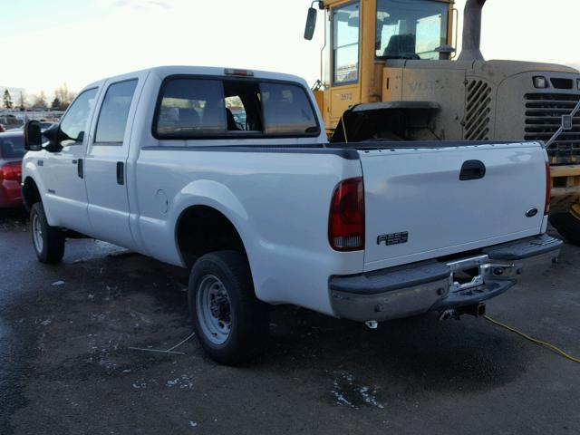 1FTNW20P54ED74268 - 2004 FORD F250 SUPER WHITE photo 3