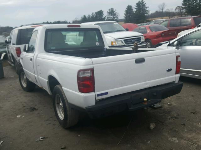 1FTYR10D95PA43879 - 2005 FORD RANGER WHITE photo 3