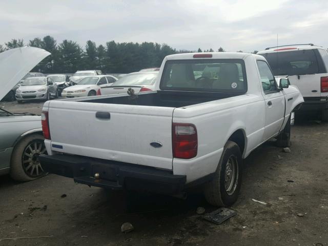 1FTYR10D95PA43879 - 2005 FORD RANGER WHITE photo 4