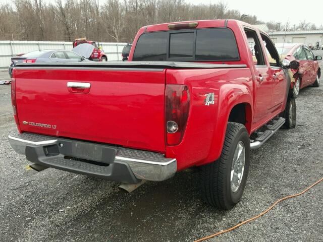 1GCHTDFPXB8128241 - 2011 CHEVROLET COLORADO L RED photo 4