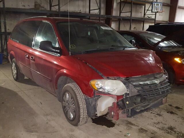 2A4GP44R06R743017 - 2006 CHRYSLER TOWN & COU MAROON photo 1