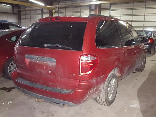 2A4GP44R06R743017 - 2006 CHRYSLER TOWN & COU MAROON photo 4