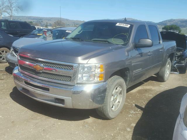 1GCPKSE74CF144534 - 2012 CHEVROLET SILVERADO GRAY photo 2