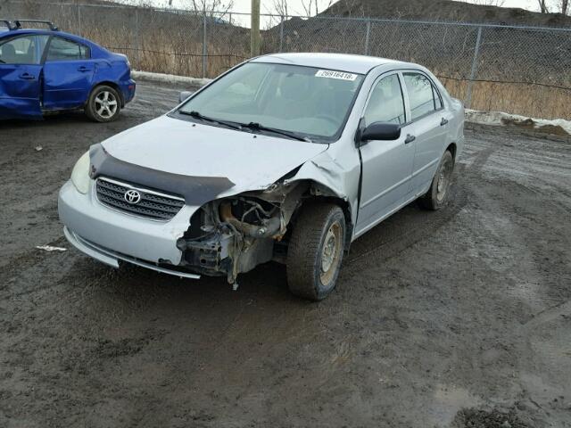 2T1BR32E07C713084 - 2007 TOYOTA COROLLA CE SILVER photo 2