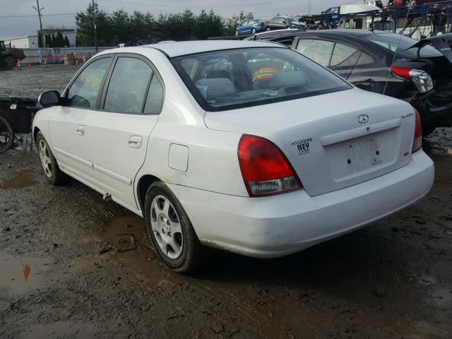 KMHDN45D33U567074 - 2003 HYUNDAI ELANTRA GL WHITE photo 3