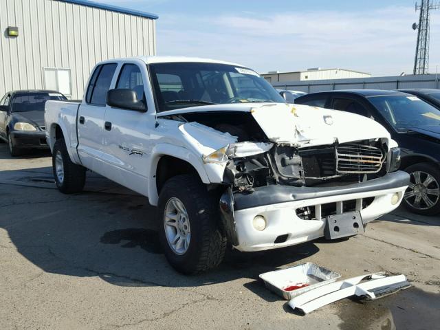 1B7GG2AN21S104754 - 2001 DODGE DAKOTA QUA WHITE photo 1