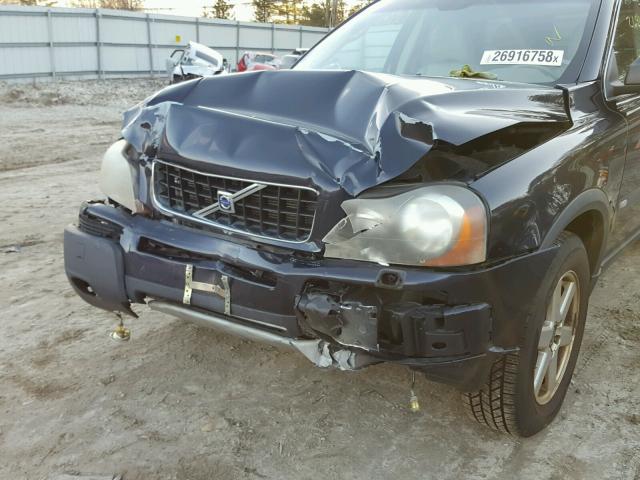 YV4CZ592561272192 - 2006 VOLVO XC90 BLACK photo 9