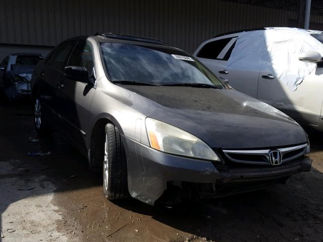 1HGCM66586A063276 - 2006 HONDA ACCORD EX GRAY photo 1