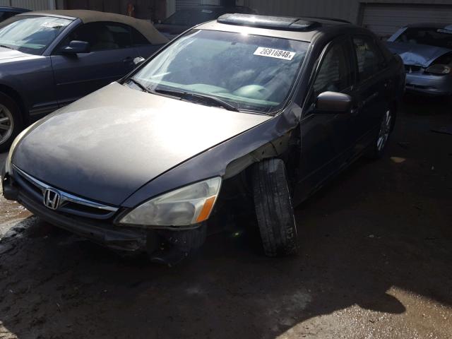 1HGCM66586A063276 - 2006 HONDA ACCORD EX GRAY photo 2