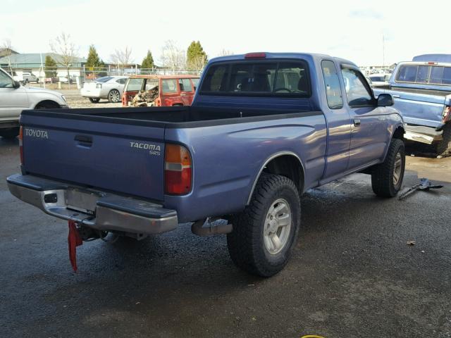 4TAWM72N1YZ633142 - 2000 TOYOTA TACOMA XTR PURPLE photo 4