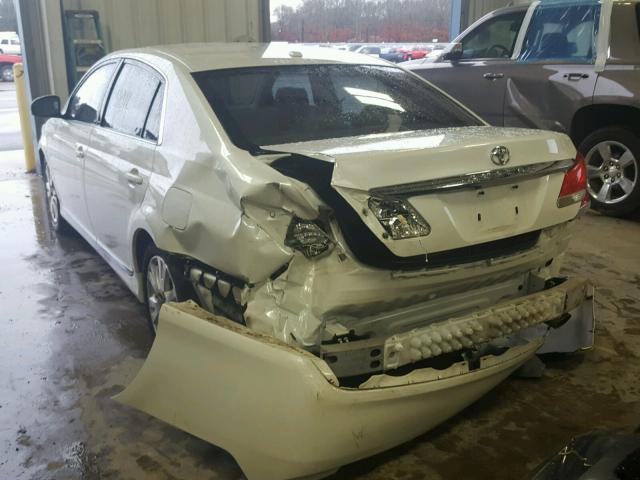 4T1BK3DB5BU390035 - 2011 TOYOTA AVALON BAS WHITE photo 3