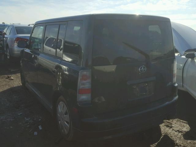 JTLKT324164084661 - 2006 TOYOTA SCION XB BLACK photo 3