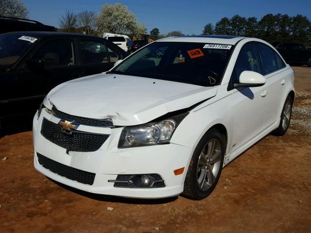 1G1PG5SC0C7172614 - 2012 CHEVROLET CRUZE LT WHITE photo 2