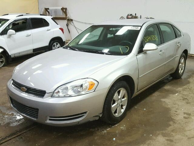 2G1WT58K379190244 - 2007 CHEVROLET IMPALA LT SILVER photo 2