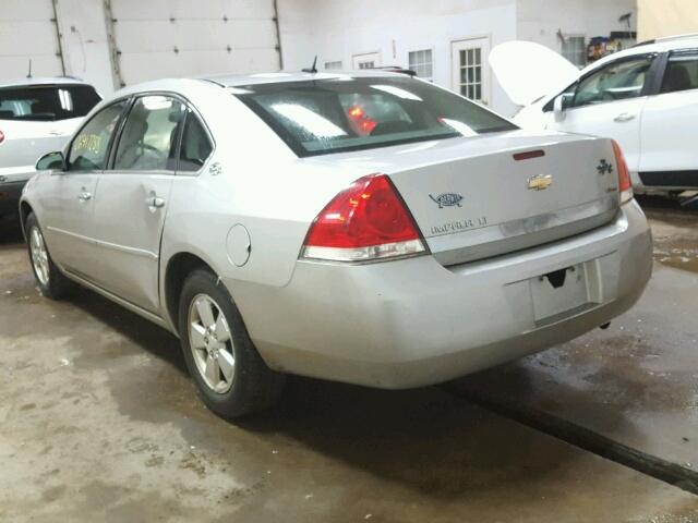 2G1WT58K379190244 - 2007 CHEVROLET IMPALA LT SILVER photo 3