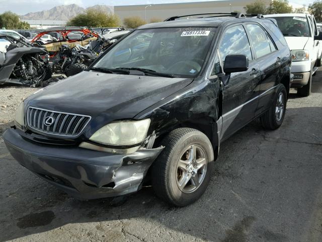 JTJGF10U910085120 - 2001 LEXUS RX 300 BLACK photo 2