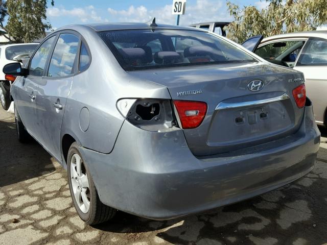 KMHDU4AD6AU188916 - 2010 HYUNDAI ELANTRA BL GRAY photo 3