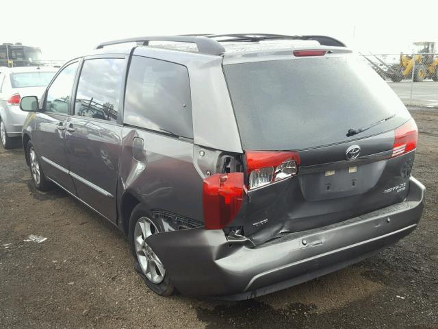 5TDZA22C25S342920 - 2005 TOYOTA SIENNA XLE GRAY photo 3