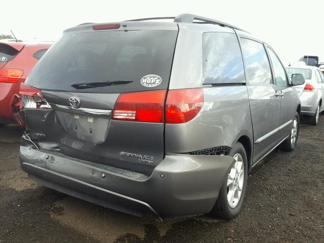 5TDZA22C25S342920 - 2005 TOYOTA SIENNA XLE GRAY photo 4