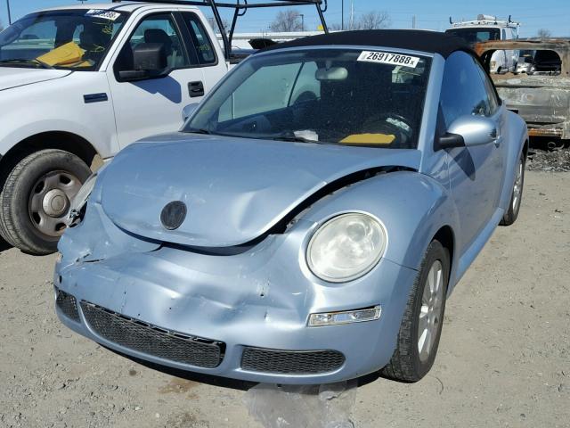 3VWRG3AL3AM003354 - 2010 VOLKSWAGEN NEW BEETLE BLUE photo 2