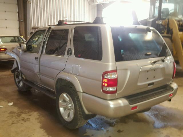 JN8DR09Y63W820668 - 2003 NISSAN PATHFINDER SILVER photo 3