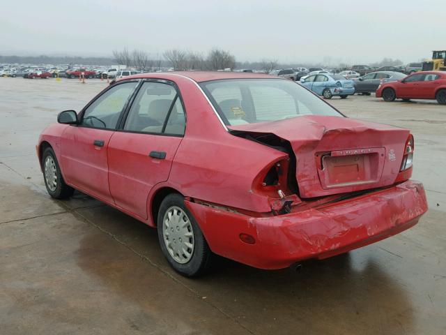 JA3AY26C21U019796 - 2001 MITSUBISHI MIRAGE ES RED photo 3