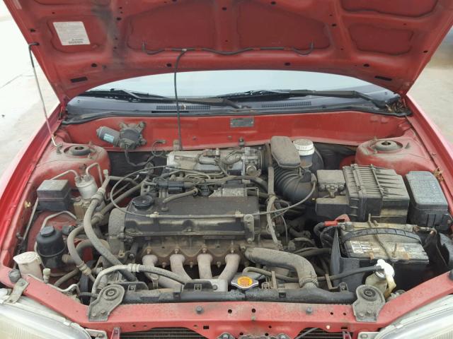 JA3AY26C21U019796 - 2001 MITSUBISHI MIRAGE ES RED photo 7