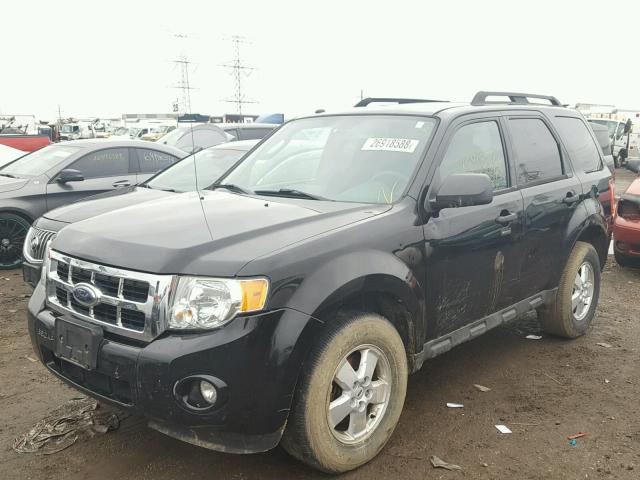 1FMCU03759KA21207 - 2009 FORD ESCAPE XLT BLACK photo 2