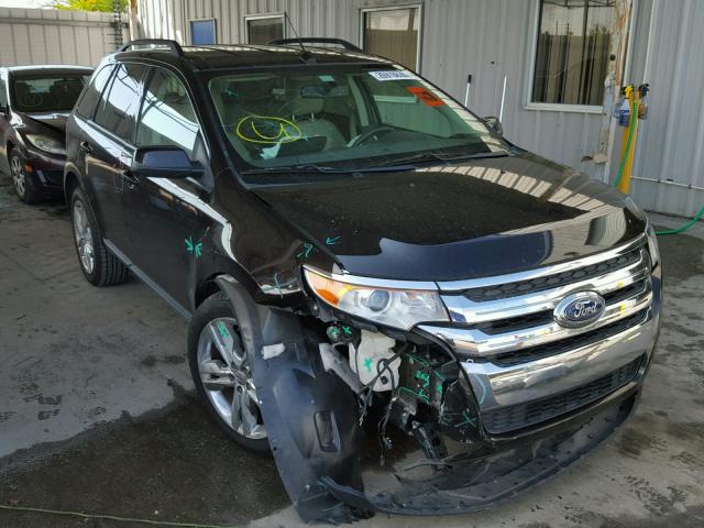 2FMDK3JC7EBA44715 - 2014 FORD EDGE SEL BLACK photo 1