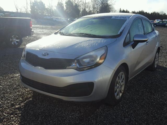 KNADM4A32D6284219 - 2013 KIA RIO LX Արծաթագույն լուսանկար 2