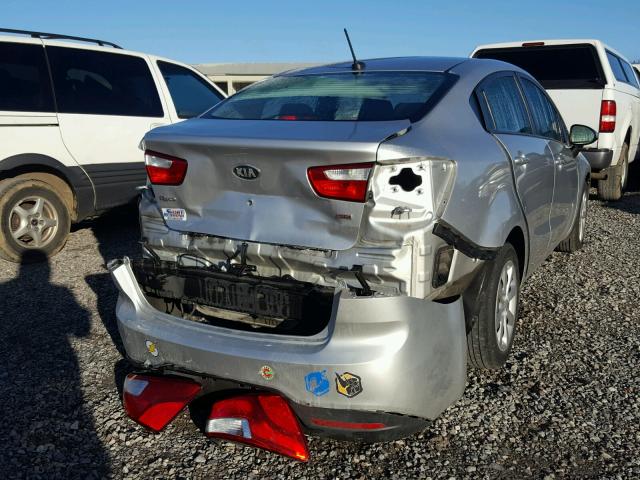 KNADM4A32D6284219 - 2013 KIA RIO LX Արծաթագույն լուսանկար 4