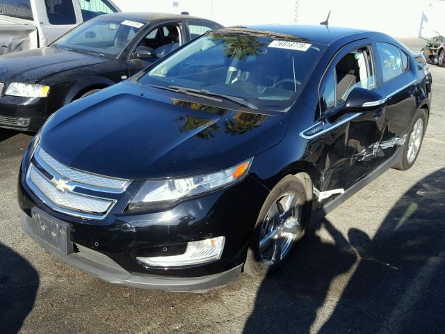 1G1RD6E43BU101760 - 2011 CHEVROLET VOLT BLACK photo 2