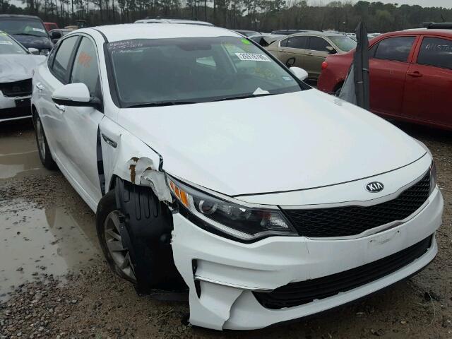 5XXGT4L32JG221537 - 2018 KIA OPTIMA LX WHITE photo 1