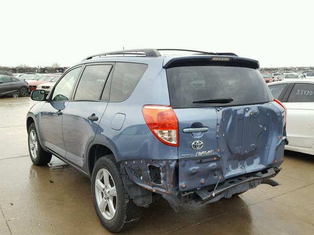 JTMBD33V475085508 - 2007 TOYOTA RAV4 BLUE photo 3