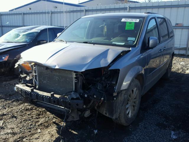 2C4RDGCG6ER321356 - 2014 DODGE GRAND CARA GRAY photo 2