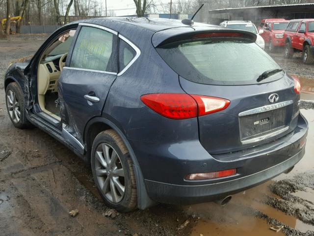 JNKAJ09F28M353528 - 2008 INFINITI EX35 BASE CHARCOAL photo 3