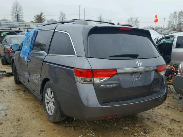 5FNRL5H49EB046356 - 2014 HONDA ODYSSEY EX SILVER photo 3