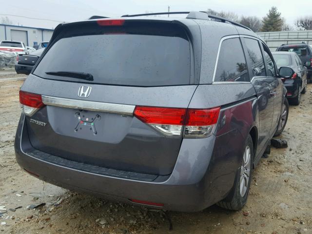 5FNRL5H49EB046356 - 2014 HONDA ODYSSEY EX SILVER photo 4