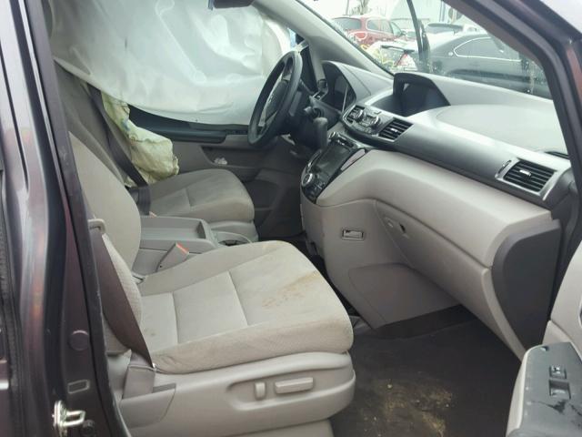 5FNRL5H49EB046356 - 2014 HONDA ODYSSEY EX SILVER photo 5