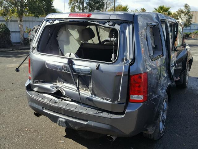 5FNYF4H58CB029499 - 2012 HONDA PILOT EXL GRAY photo 4