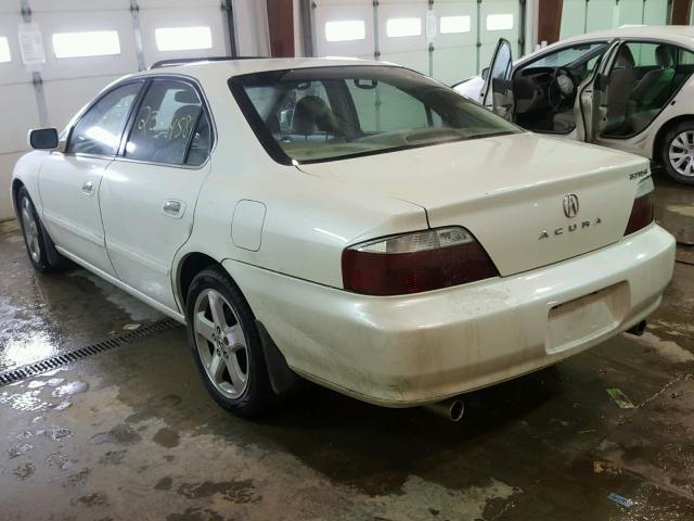 19UUA56822A005773 - 2002 ACURA 3.2TL TYPE WHITE photo 3